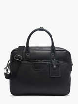 Business Bag Foulonn Leather Etrier Black foulonne EFOU8151
