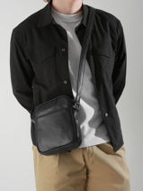 Leather Flandres Crossbody Bag Etrier Black flandres EFLA729M-vue-porte