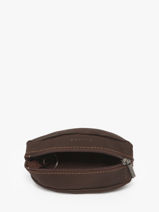 Coin Purse Oil Leather Etrier Brown oil EOIL041-vue-porte