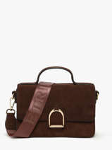 Sac Bandoulire S Altesse Suede Etrier Marron altesse suede EASU048S