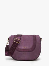Sac Bandoulire M Lasso Cuir Etrier Violet lasso ELAS152M