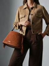 Crossbody Bag Country Leather Etrier Brown country ECOU161M-vue-porte