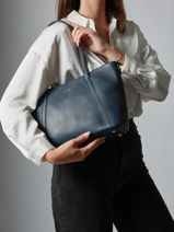 Sac Port paule S Tradition Cuir Etrier Bleu tradition ETRA060S-vue-porte