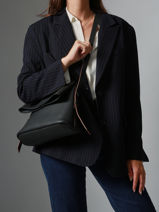 Sac Bandoulire Cavalier Cuir Etrier Noir cavalier ECLR135M-vue-porte