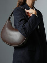 Shoulder Bag Oxer Leather Etrier Brown oxer EOXE017M-vue-porte