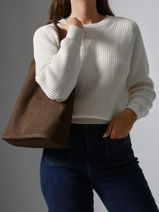 Hobo M Cavalier Nubuck Leather Etrier Brown cavalier nubuck ECAN154M-vue-porte