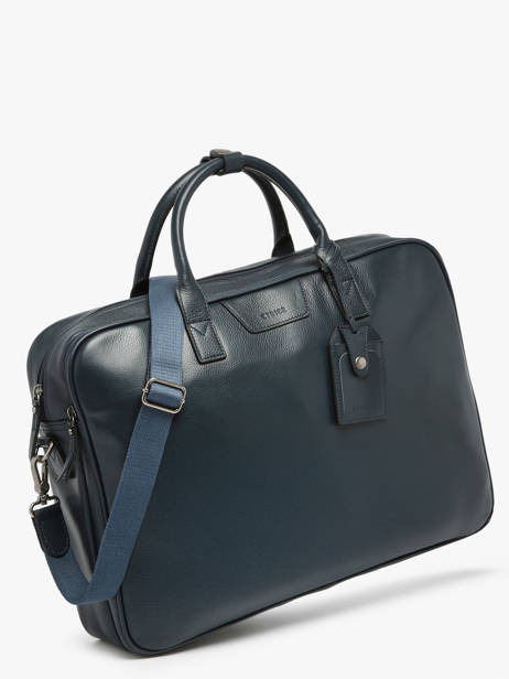 Porte-documents Flandres 2 Compartiments + Pc 17'' Cuir Etrier Bleu flandres EFLA8262 vue secondaire 2