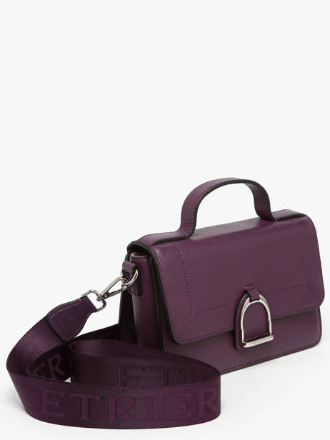 Sac Bandoulière S Altesse Cuir Etrier Violet altesse EALT048S vue secondaire 2