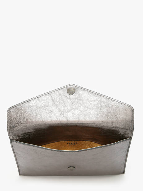 Pochette De Soirée L Paddock Cuir Etrier Argent paddock EPAD075L vue secondaire 4