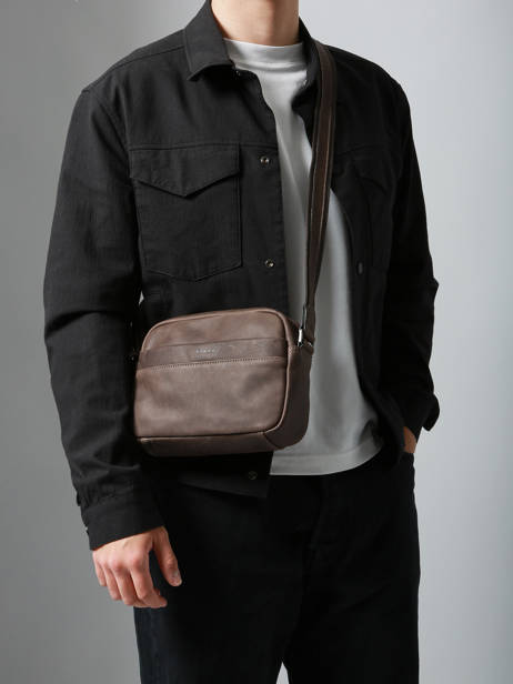 Sac Bandoulière Etrier Marron spider ESPI710M vue secondaire 1